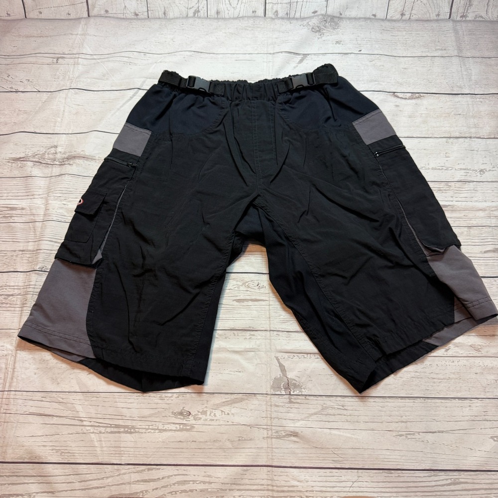 Vintage Primal Mountain Bike Padded Cycling Shorts Black Men's Size‎ Large